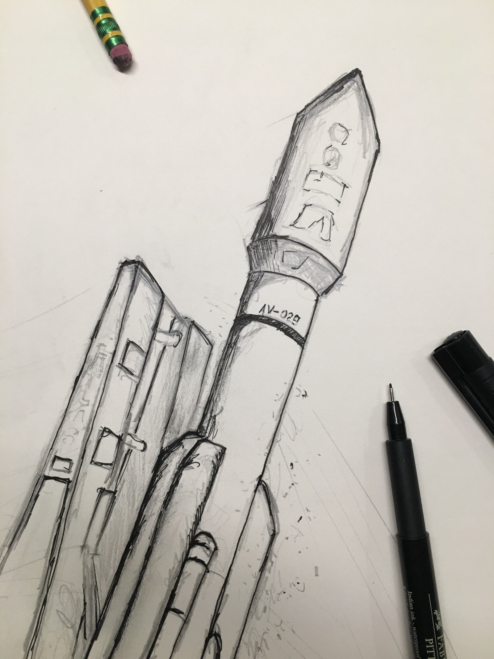 1600x2133 Sketch 001 Lift Off Alex Mulhearn Medium - Lift Sketch