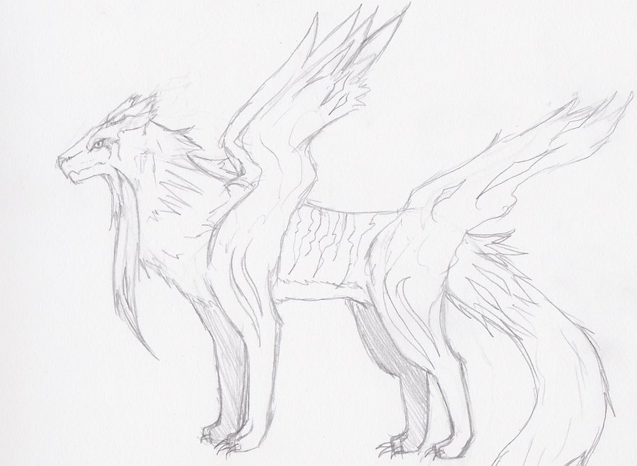 900x659 Liger Sketch By Gabbycon - Liger Sketch