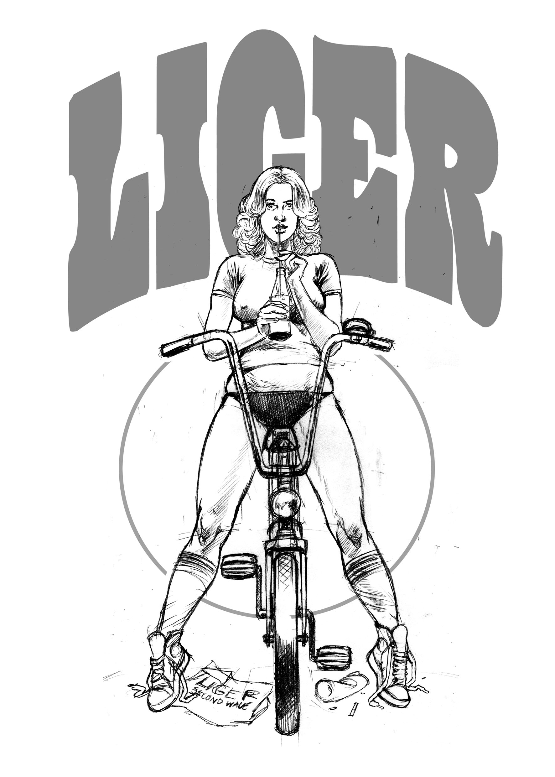 1772x2480 Liger Tee Shirt Design - Liger Sketch