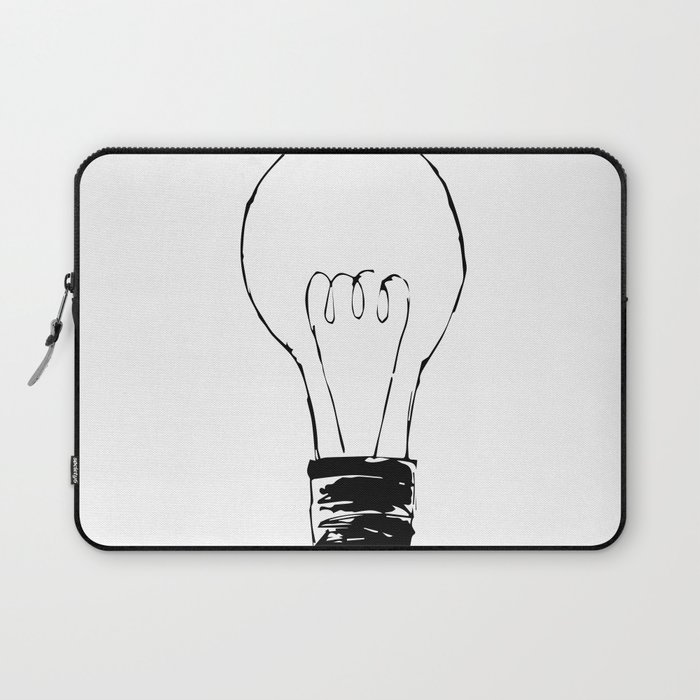 700x700 Lightbulb Sketch Laptop Sleeve By Stopthepresses Society6 - Light Bulb Sketch