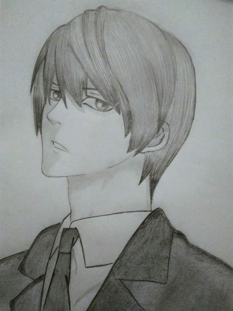 768x1024 Light Yagami Pencil Sketch Fantasy Anime! Amino - Light Pencil Sketch