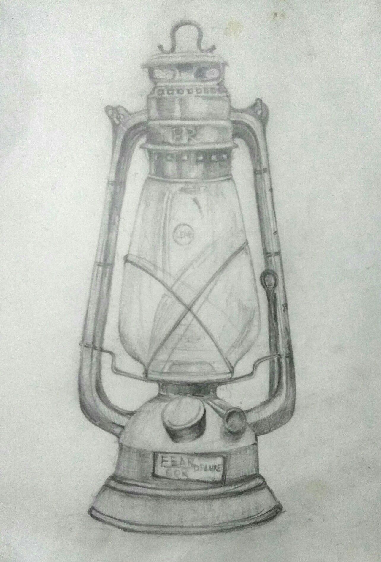 1284x1892 The Lamp Pencil Sketch Drawing Drawings, Sketches - Light Pencil Sketch