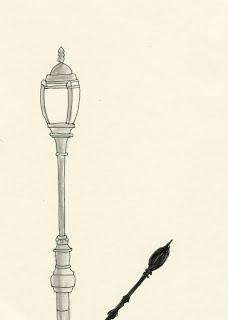 228x320 Drawn Bulb Street Lantern - Light Post Sketch