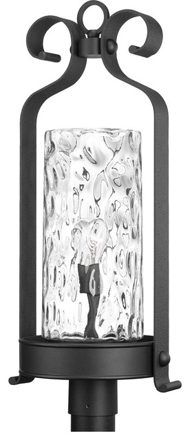 276x640 Hermosa 1 Light Post Light Or Accessories, Black - Light Post Sketch