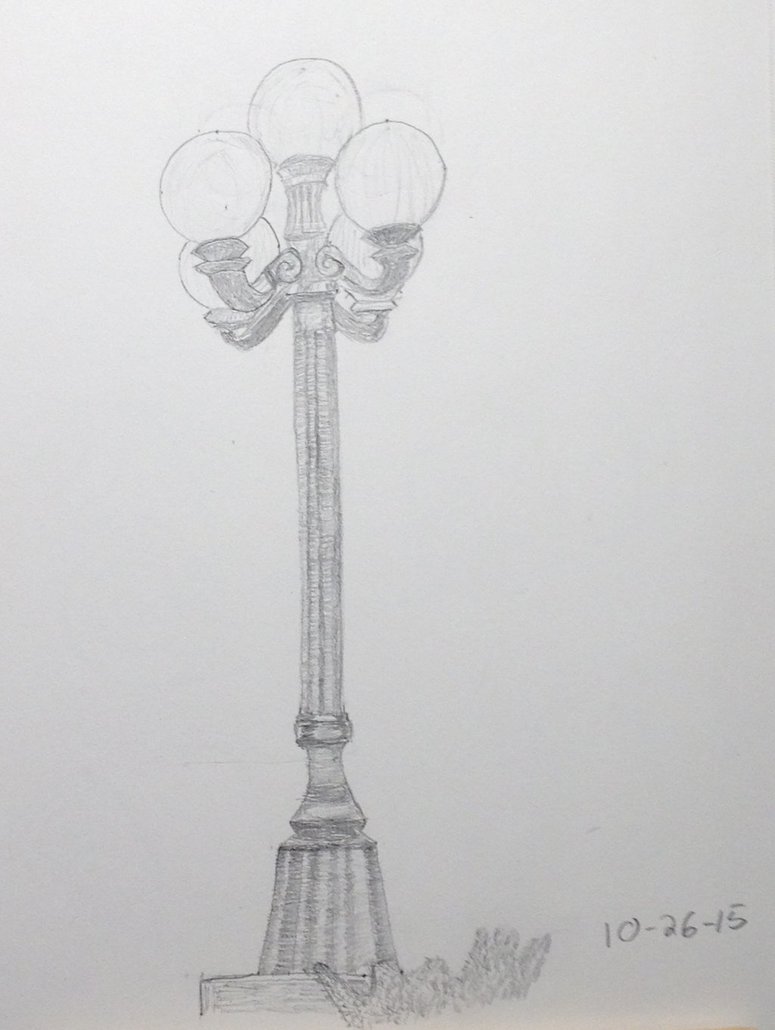 Light Post Sketch at Explore collection of Light
