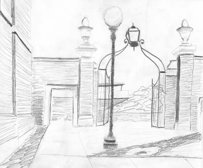 400x331 Sketchbook O Rama - Light Post Sketch