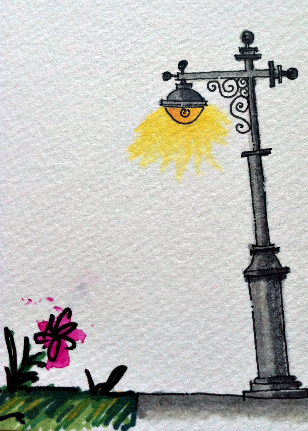 Light Post Sketch at Explore collection of Light