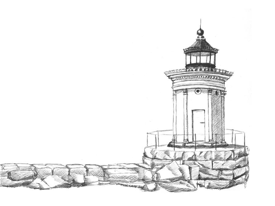 900x675 Bug Light Sketch Painting By Dominic White - Light Sketch