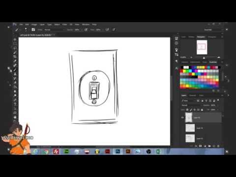 480x360 How To Draw Wall Light Switch Electric Sketch - Light Switch Sketch