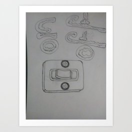 264x264 Light Switch Art Prints Society6 - Light Switch Sketch