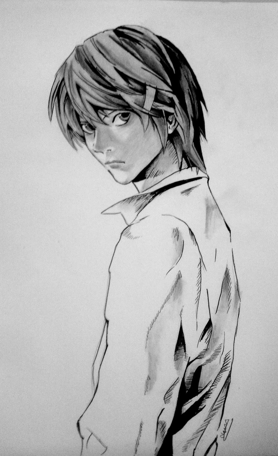 Light Yagami Sketch at PaintingValley.com | Explore collection of Light