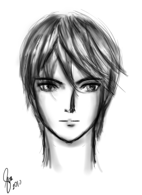 541x744 Light Yagami Sketch By Artofrivana - Light Yagami Sketch