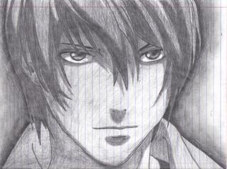 Light Yagami Sketch at PaintingValley.com | Explore collection of Light ...