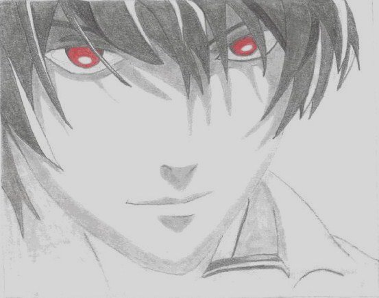 Light Yagami Sketch at PaintingValley.com | Explore collection of Light ...