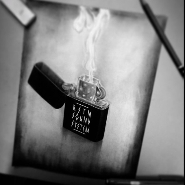 640x640 Zippo Lighter Sketch By Yunyi. Golden Iron Tattoo Studio - Lighter Sketch