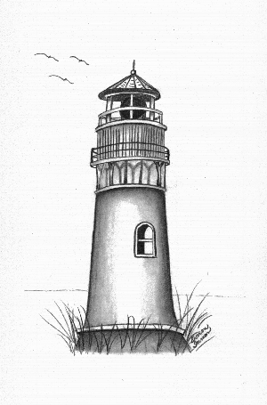 300x455 Lighthouse Sketch Pencil Sketch In 2018 Lighthouse - Lighthouse Sketch