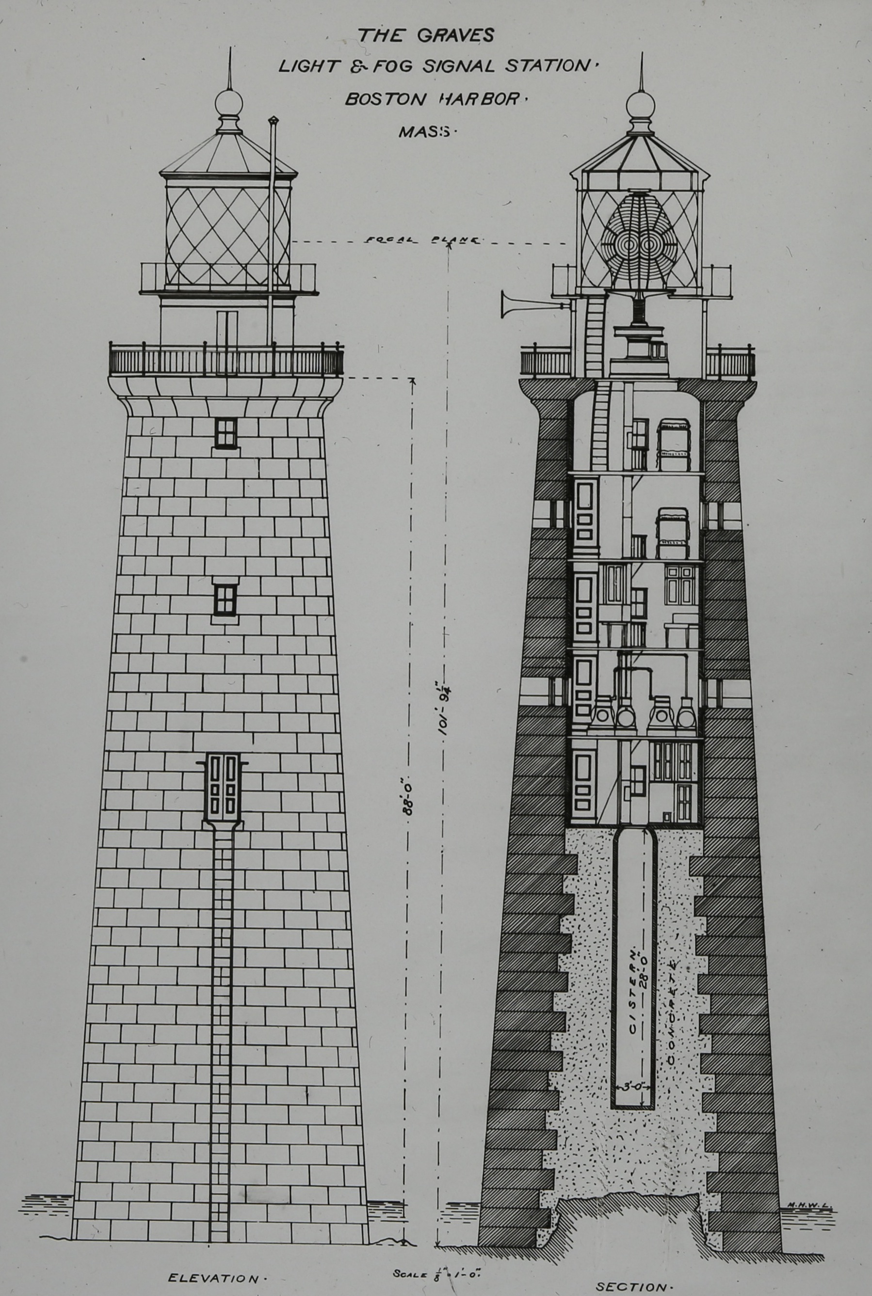 1798x2674 Lighthouse Architectural Sketch - Lighthouse Sketch Images