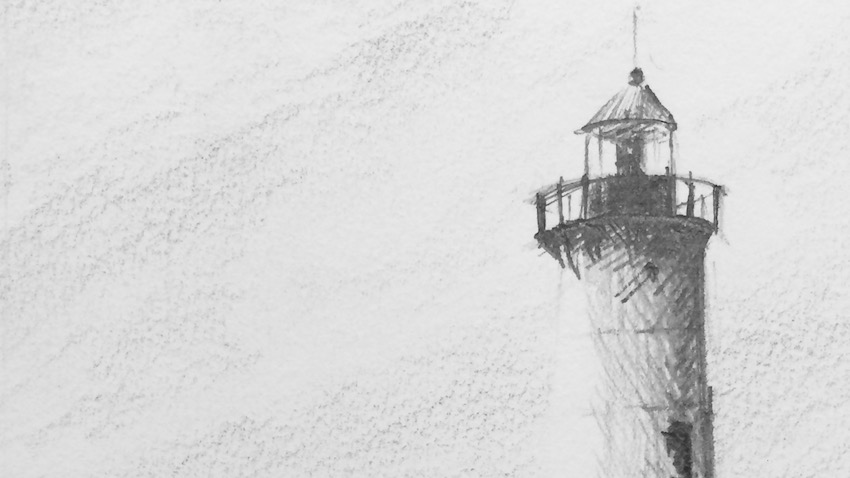 850x478 Sketching A Lighthouse Quickly Arttutor - Lighthouse Sketch Images