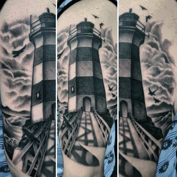 Lighthouse Tattoo Sketch
