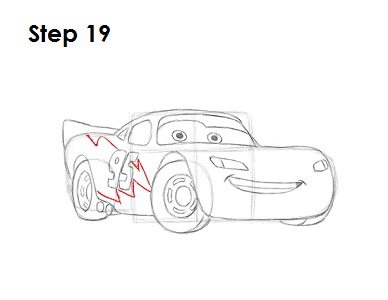 388x300 How To Draw Lightning Mcqueen - Lightning Bolt Sketch