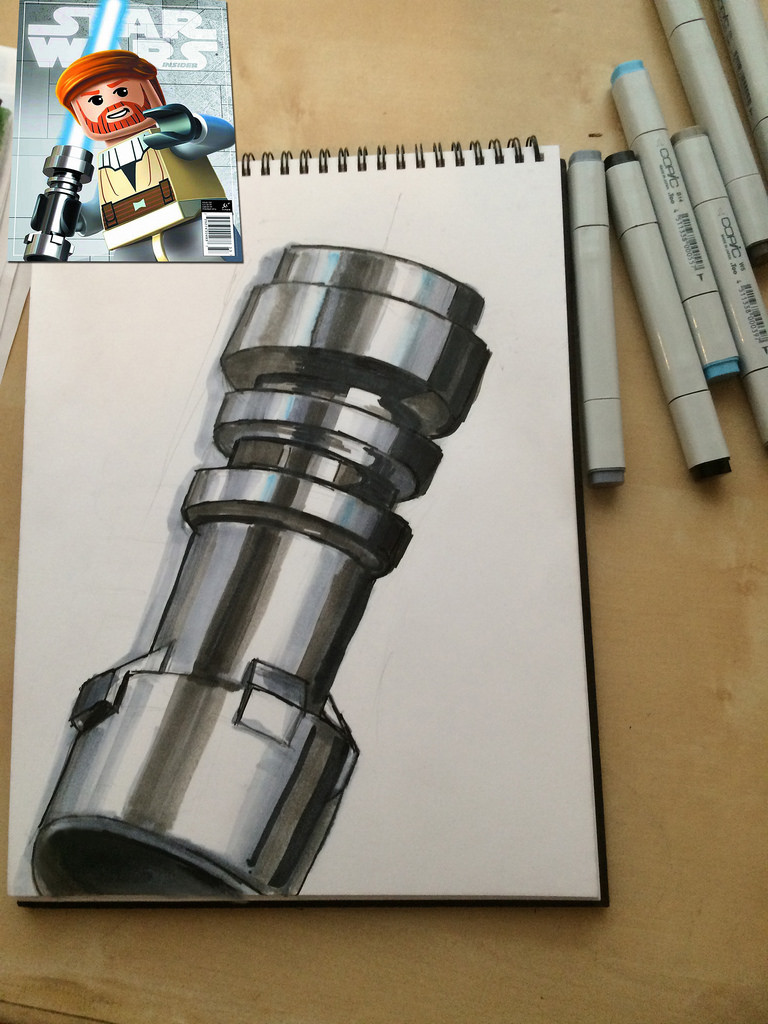 768x1024 Lego Lightsaber Sketch Omar Ovalle - Lightsaber Sketch