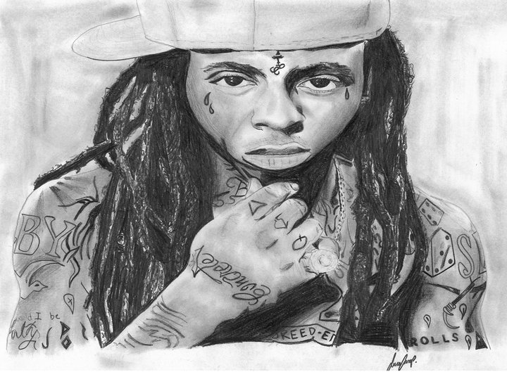 720x529 Lil Wayne Drawing Decamposportfolio - Lil Wayne Sketch