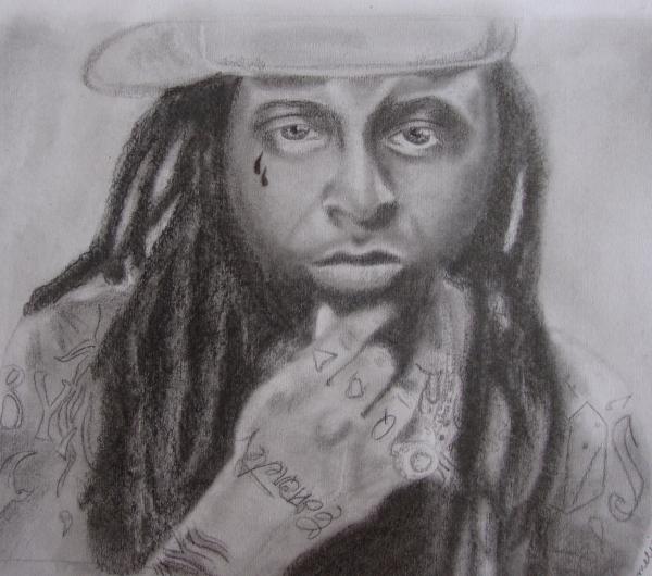 600x530 Portrait Of Lil Wayne By Amelia On Stars Portraits - Lil Wayne Sketch