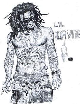 270x349 Lil Wayne Sketch Graphics And Comments - Lil Wayne Sketch