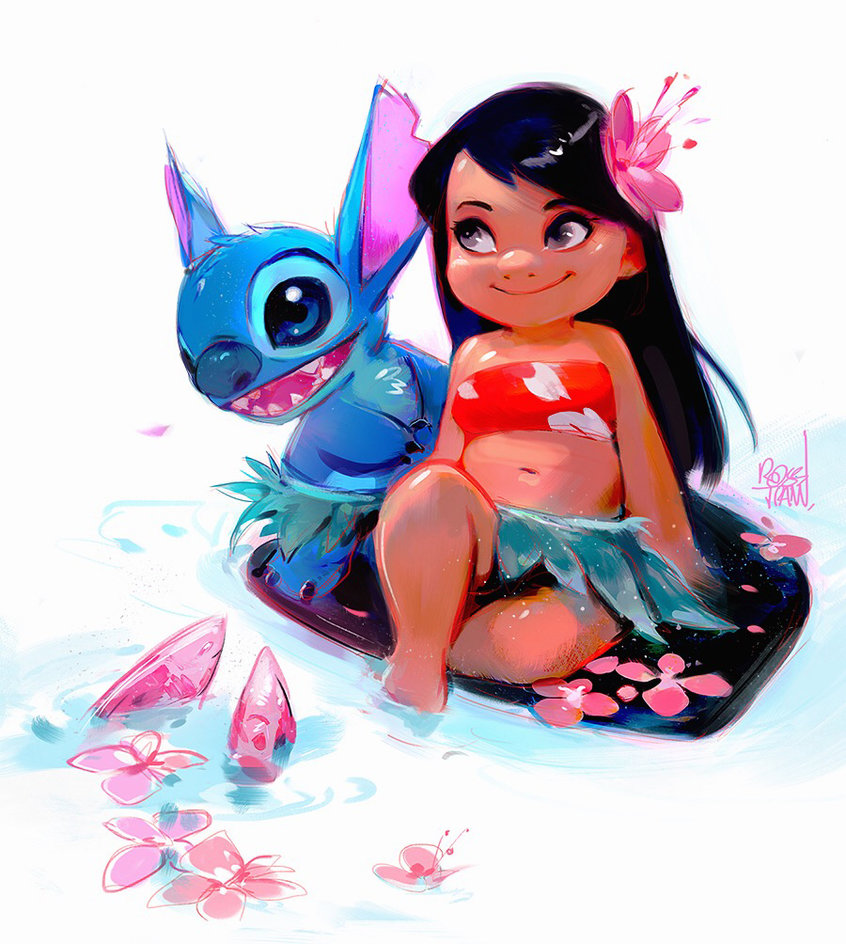 846x944 Lilo And Stitch Sketch By Rossdraws - Lilo And Stitch Sketch