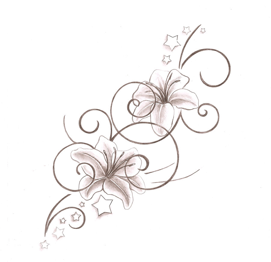 900x869 Lily Tattoo Designs Tattoo Ideas - Lily Tattoo Sketch