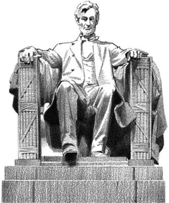 333x400 Lincoln Memorial - Lincoln Memorial Sketch