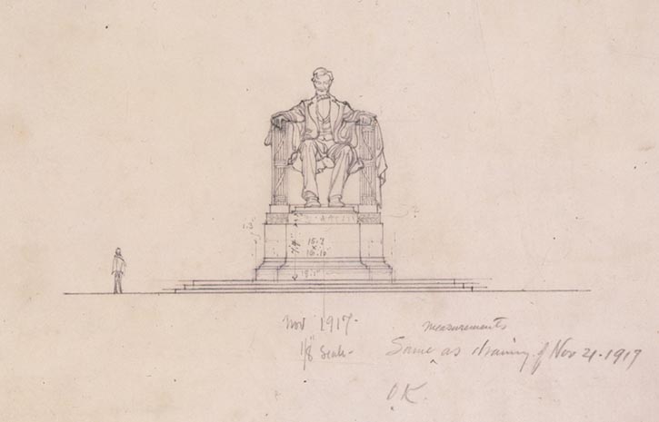 725x465 Memorializing Lincoln - Lincoln Memorial Sketch