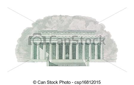 450x287 The Lincoln Memorial, Washington Dc, Usa. - Lincoln Memorial Sketch
