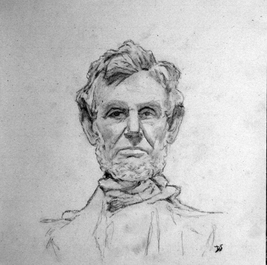 898x890 Abraham Lincoln Sketch (Conte Crayon) By Dustinadamsmith - Lincoln Sketch