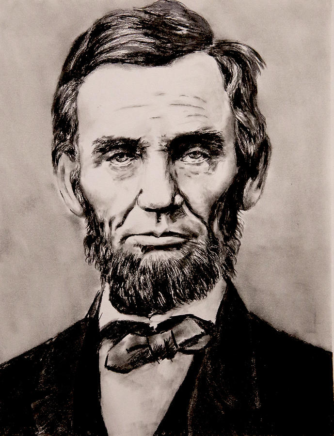 689x900 Lincoln Sketch Drawing By Wei Huang - Lincoln Sketch