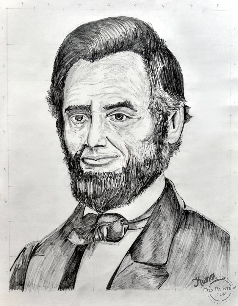 800x1027 Abraham Lincoln Pencil Sketch - Lincoln Sketch