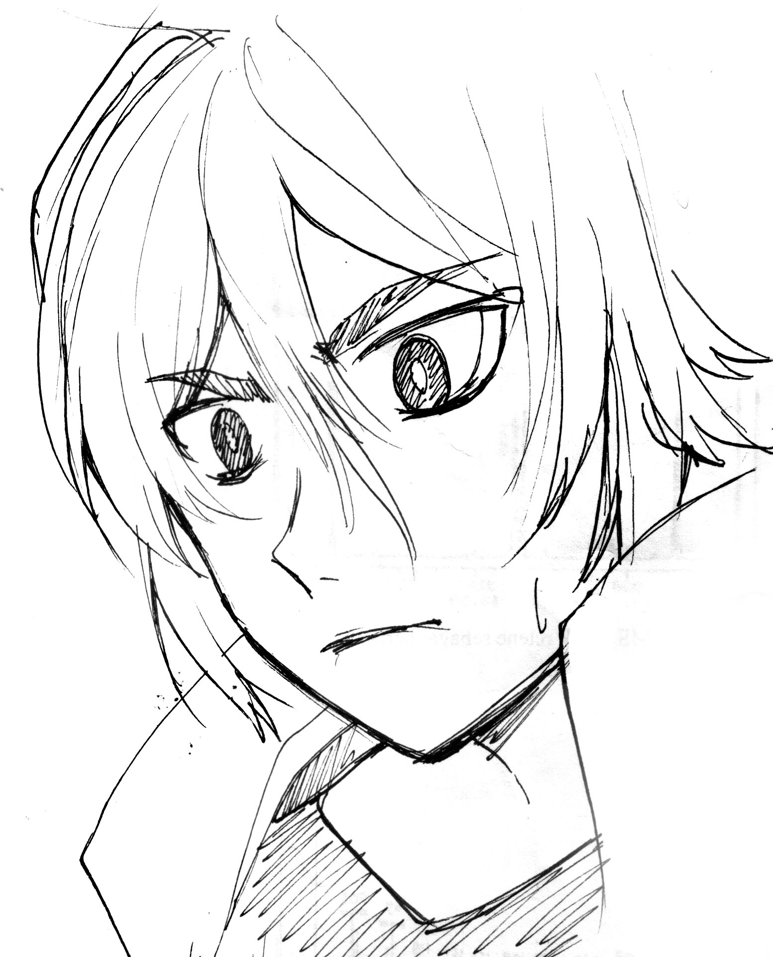 1553x1924 Pen Sketch Stroke Line Beauty Drawing Manga Inking Laboartorium - Line Sketch