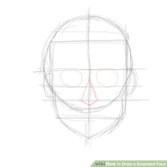 560x560 How To Draw A Surprised Face 11 Steps (With Pictures) - Line Sketch Drawing