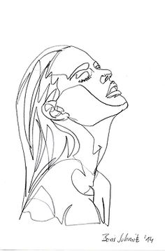 236x358 8 Best Face Line Drawing Images Drawings, Paintings - Line Sketch Of Girl