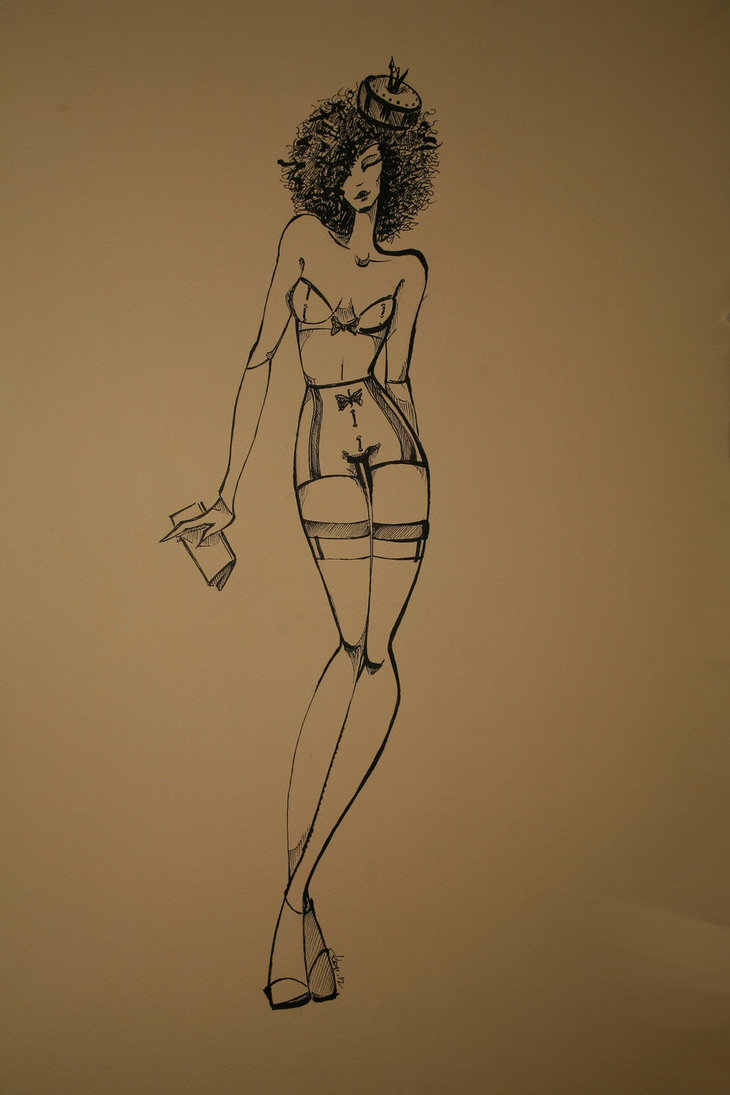 730x1095 Lingerie Sketches 5 By Kate Mouse - Lingerie Sketches