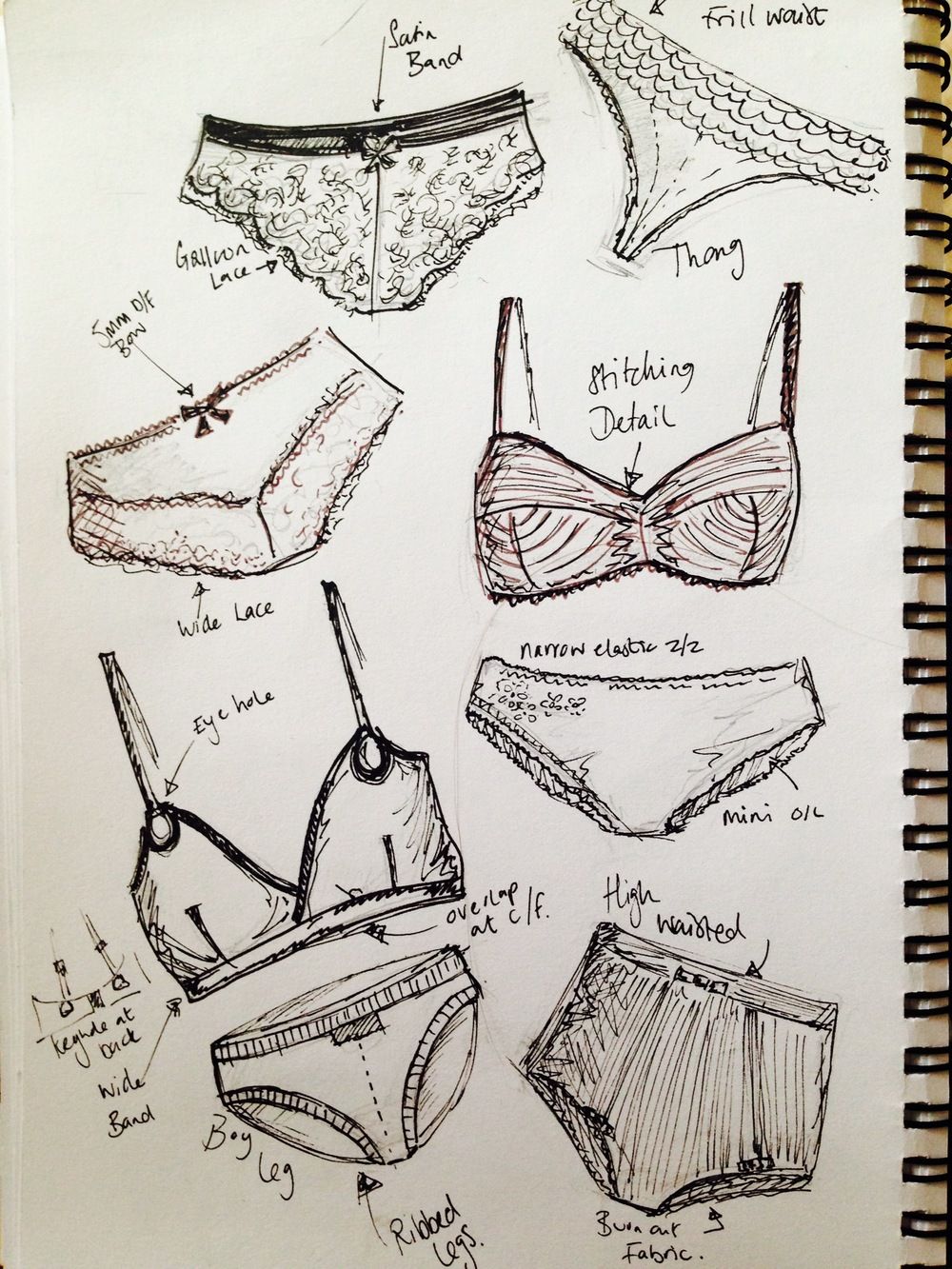 1000x1333 Sketchbook Sunday Fashion Illustration, Sketchbooks, Moodboards - Lingerie Sketches