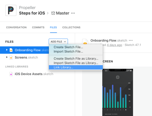 600x457 How To Use Sketch Libraries With Abstract Abstract - Link Sketch