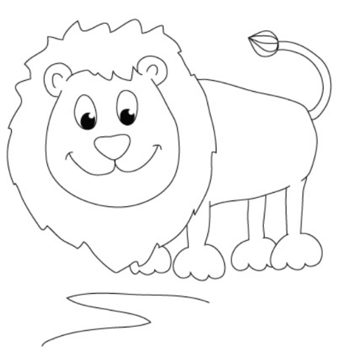 Lion Cartoon Sketch at PaintingValley.com | Explore collection of Lion ...