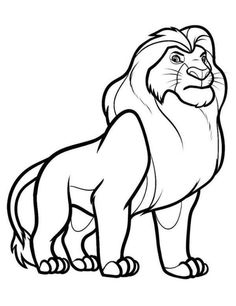 236x306 Collection Of Free Dyeing Clipart Lion. Download On Ubisafe - Lion Cartoon Sketch