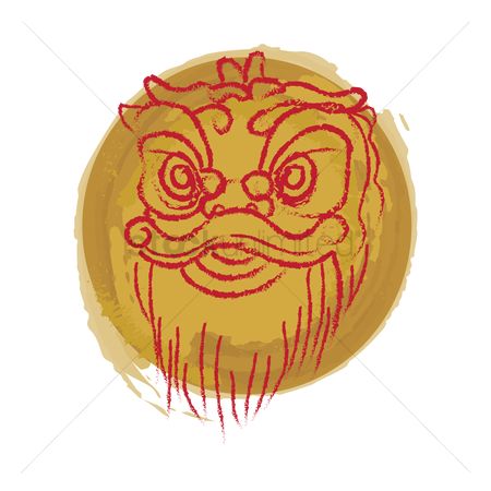 450x450 Free Chinese Lion Dance Head Stock Vectors Stockunlimited - Lion Dance Sketch