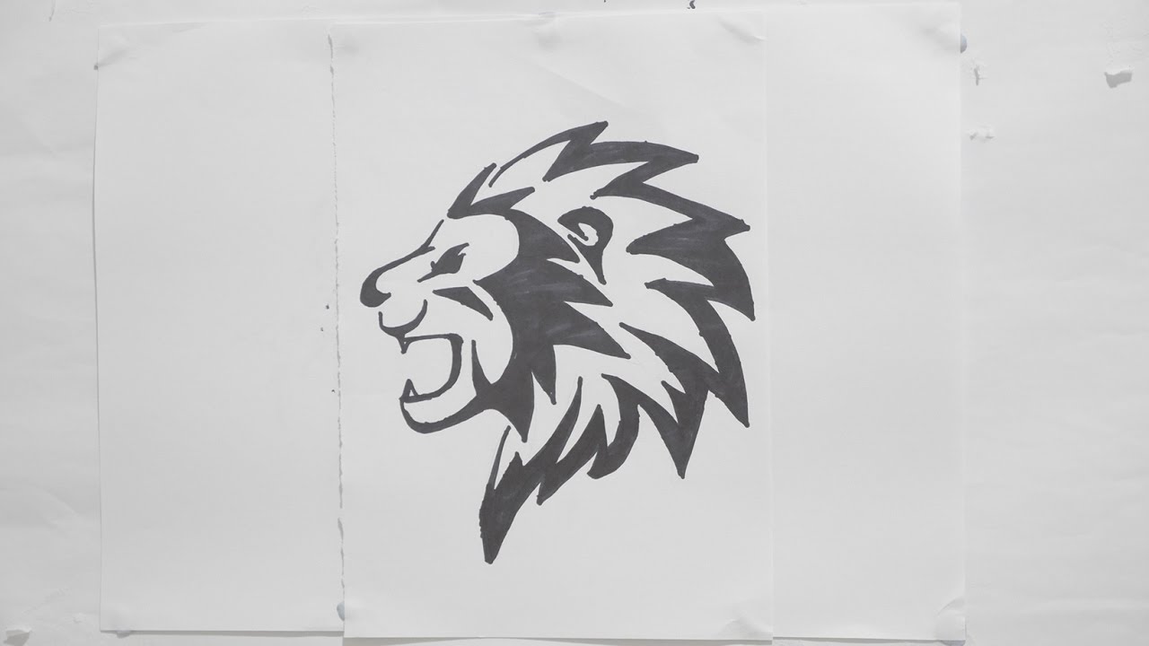 1280x720 Ep. 115 - Lion Head Sketch Step By Step