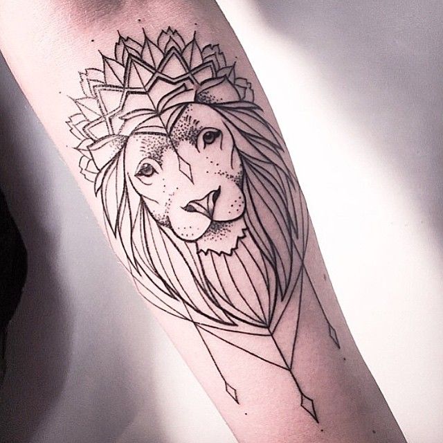640x640 Lion Tattoos For Men - Lion Head Tattoo Sketch