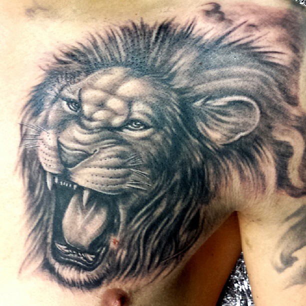 612x612 64 Lion Tattoo Designs For Men And Women - Lion Head Tattoo Sketch