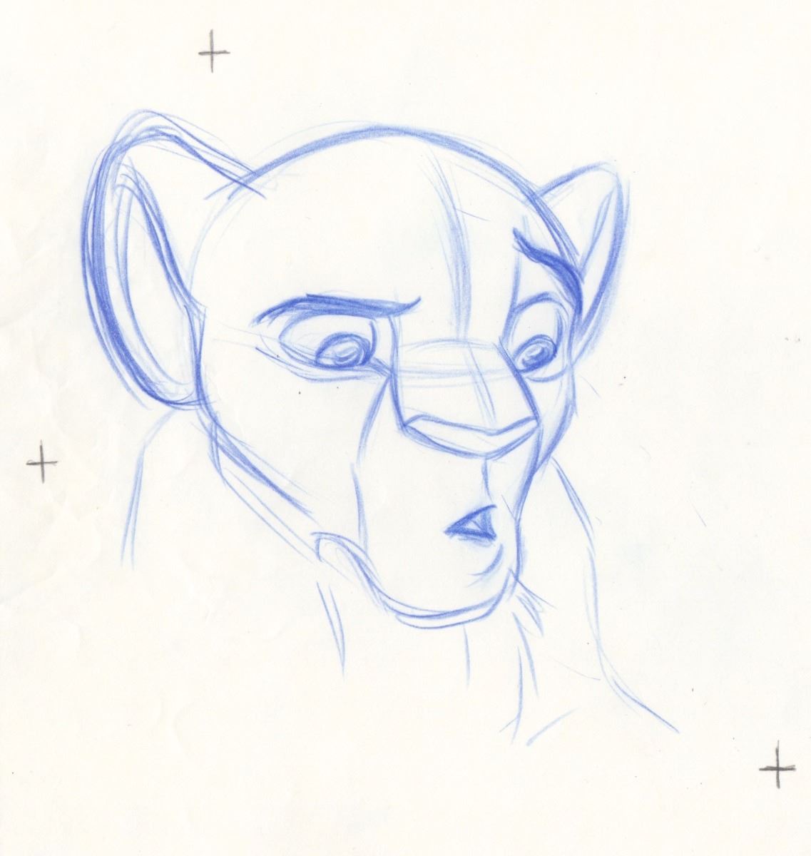 1137x1200 Original Production Drawing Of Nala From The Lion King (Disney,1994) - Lion King Sketch