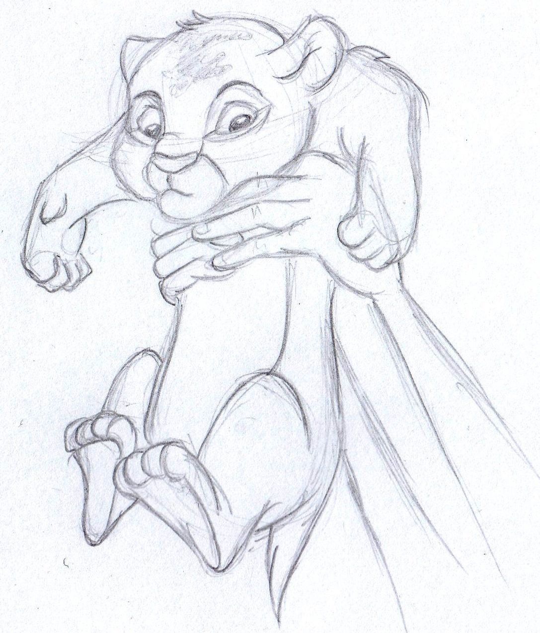 1087x1273 Disney Sketch - Lion King Sketch